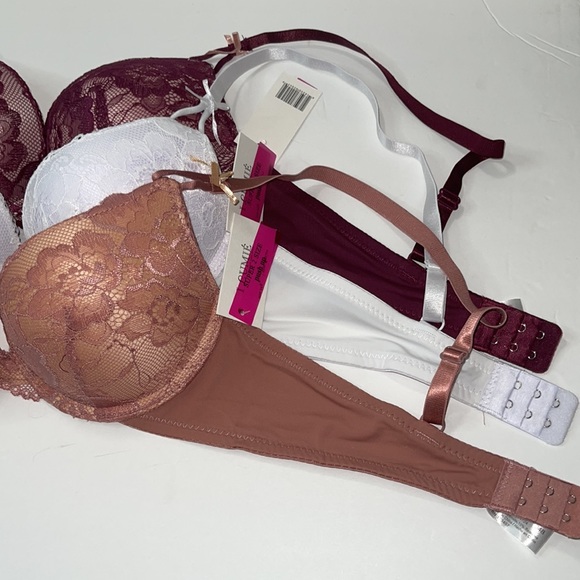 Bundle 3 Pieces 3 Hooks Super Push Up Extreme Double Padded Bombshell Bra. NWT - Picture 9 of 13